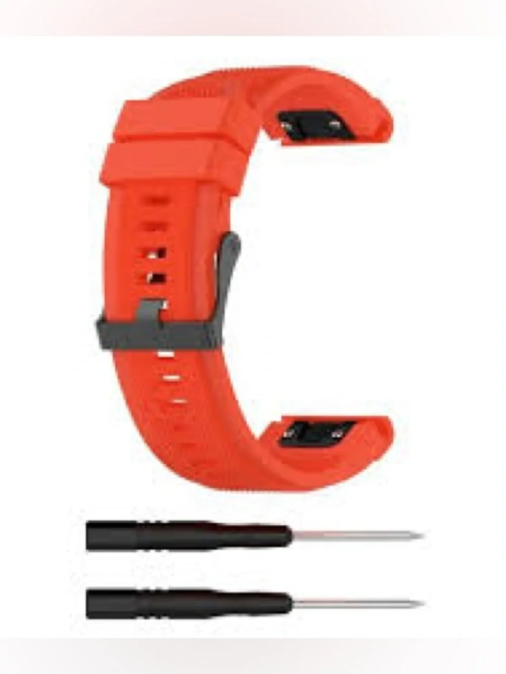 Garmin QuickFit silicone watch band-Red